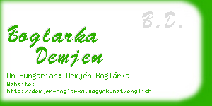 boglarka demjen business card